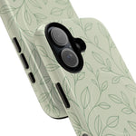 Sage Botanical Leaves Floral iPhone Case | MagSafe - Shamo's