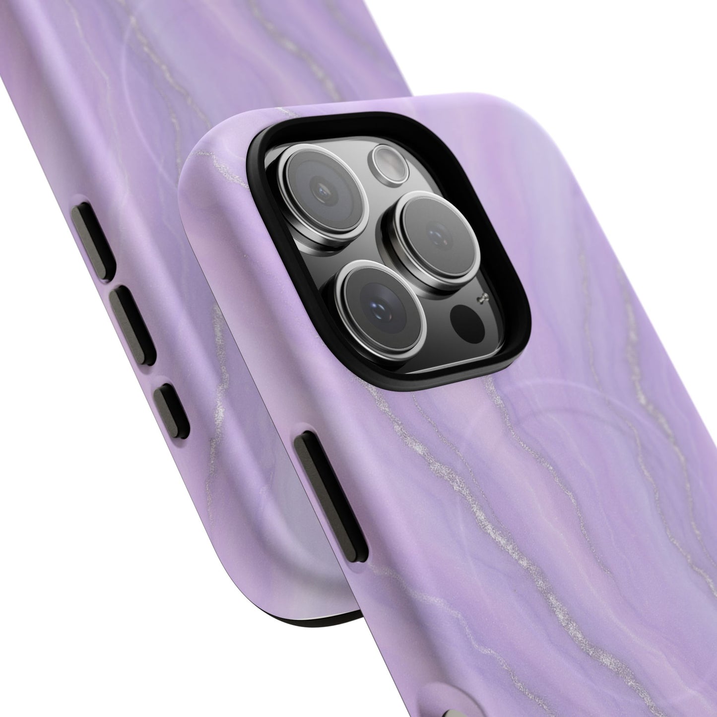 Lavender Marble iPhone Case with MagSafe