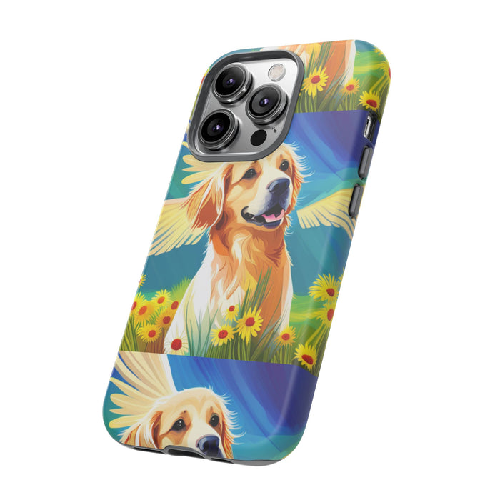 Tough Cases Golden Retriever with Wings Phone case