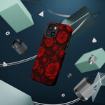 Melted Lava Dark Red Floral iPhone Case — MagSafe Compatible  Shamo's
