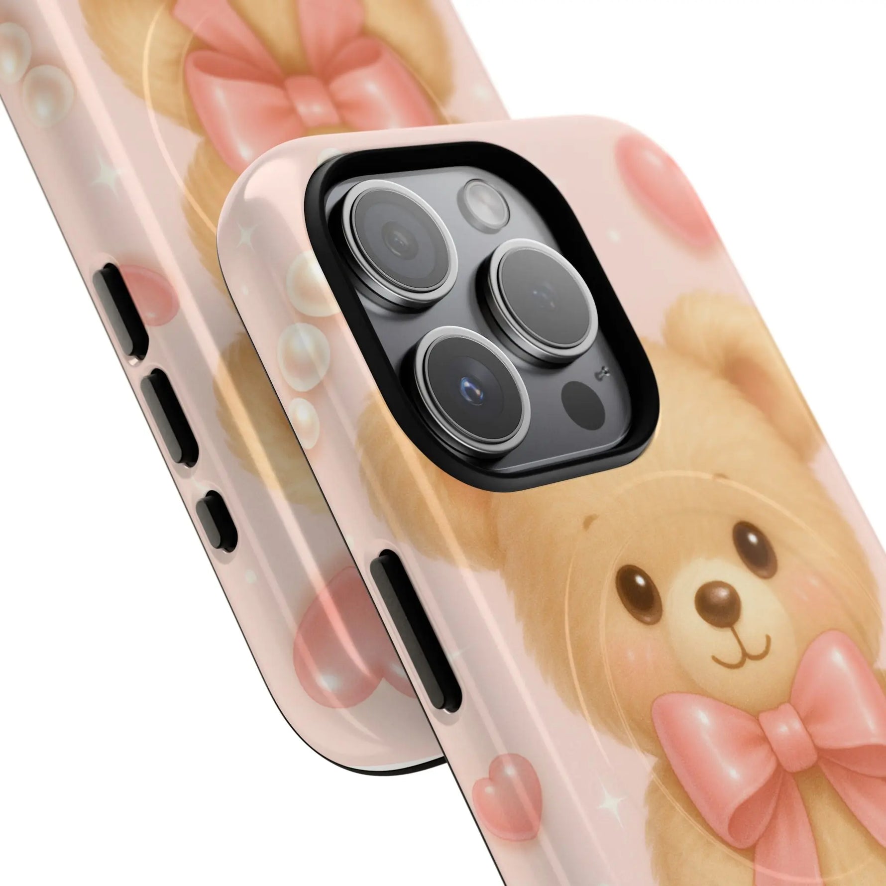 Ribbon Teddy Bear Love iPhone Case with MagSafe - Shamo's