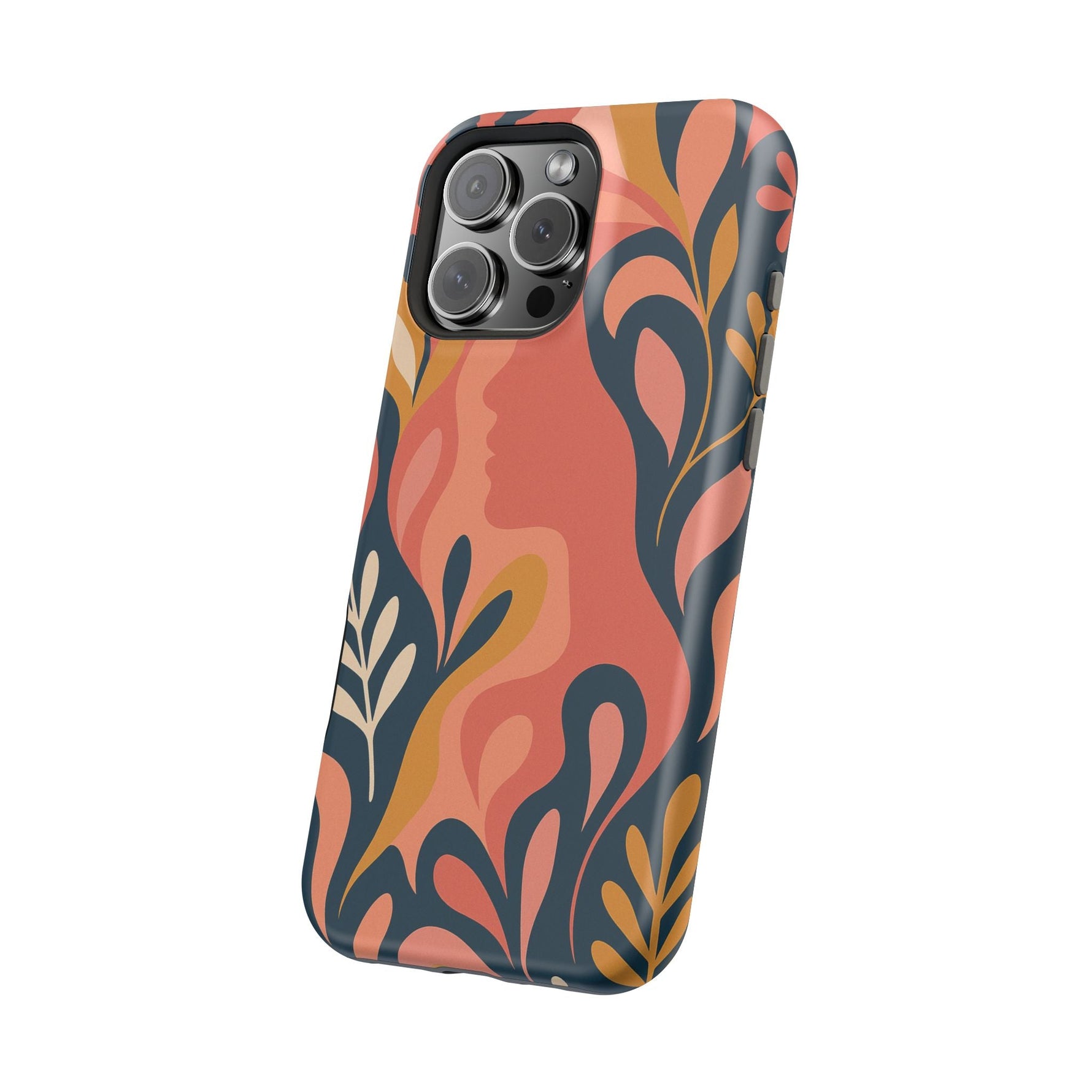 Floral Feminine Abstract MagSafe Impact-Resistant iPhone Case  Shamo's