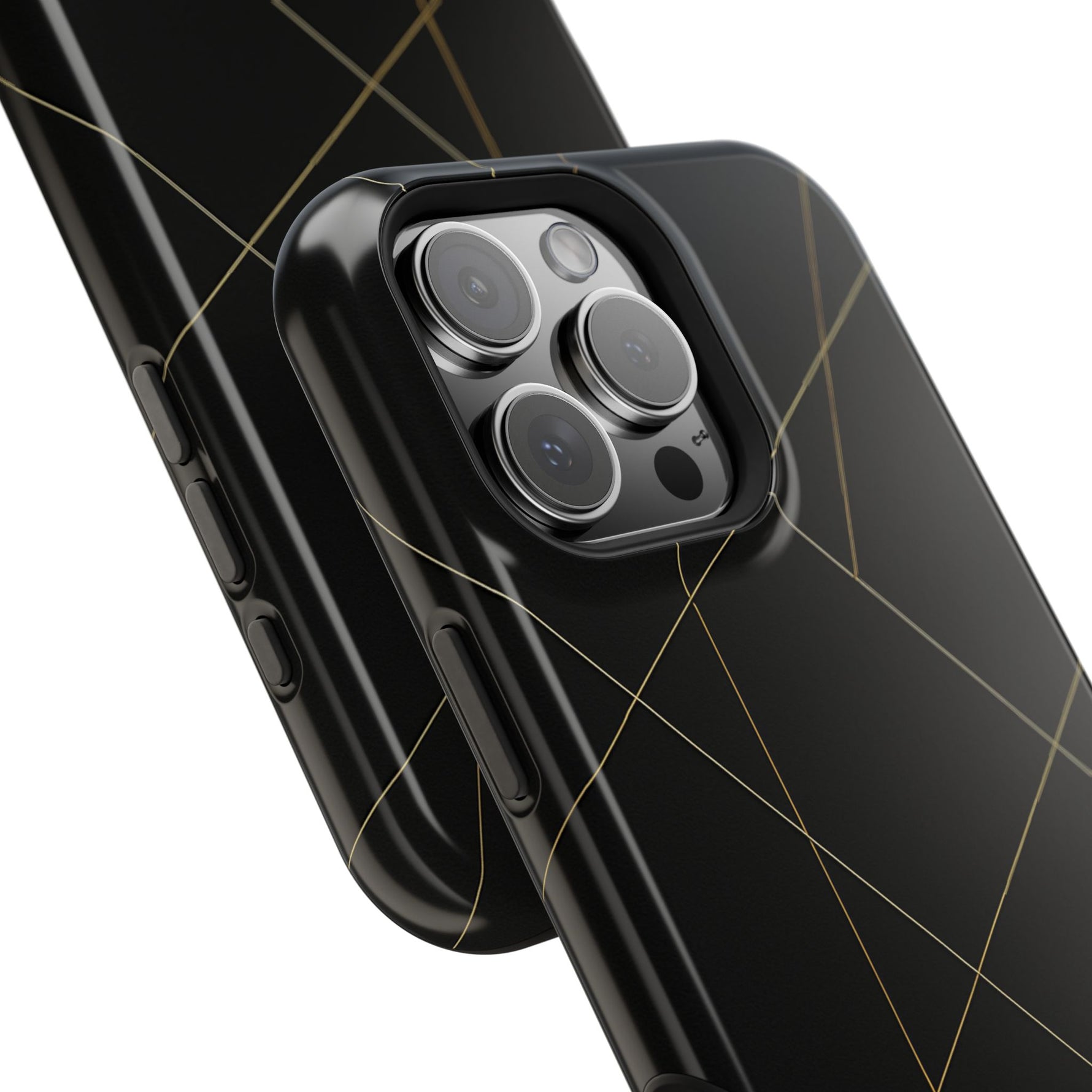 Funda para iPhone con diseño geométrico negro | MagSafe