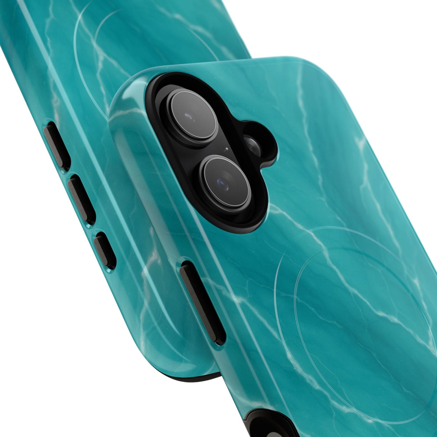 Ocean Aura Marble iPhone Case — MagSafe Compatible
