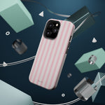 Pink Stripe Impact-Resistant Phone Case | MagSafe