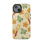 Baking Holiday iPhone Case — Cute Whisk & Cookie Pattern | compatible with MagSafe  Shamo's iPhone 14 / Glossy