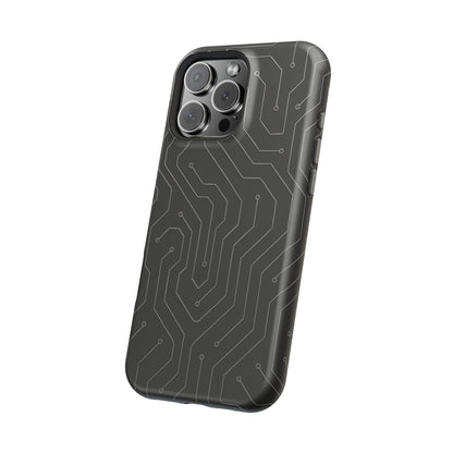 Black Circuit Board Design iPhone Case | MagSafe  Shamo's