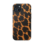Leopard Print Impact-Resistant iPhone Case with MagSafe Compatibility  Shamo's iPhone 15 Plus / Matte