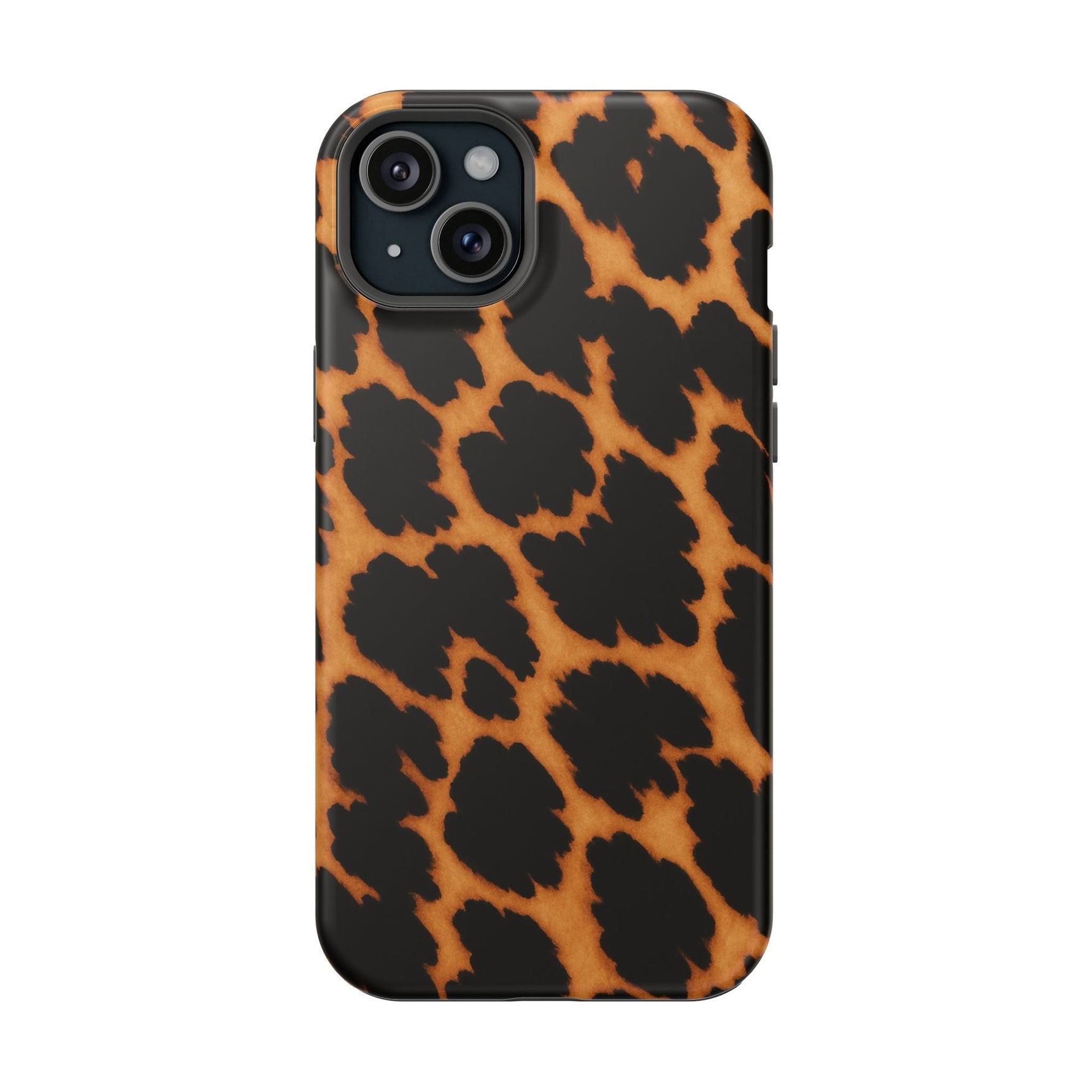 Leopard Print Impact-Resistant iPhone Case with MagSafe Compatibility  Shamo's iPhone 15 Plus / Matte