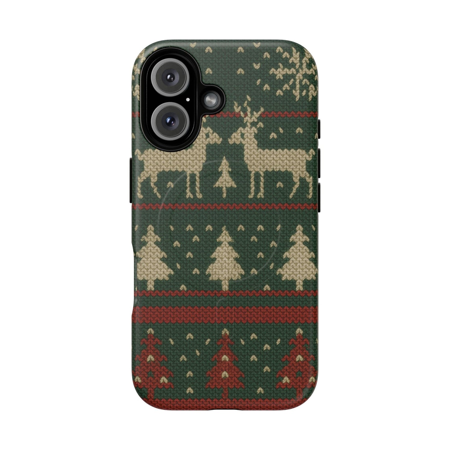 Holiday Knit Reindeer MagSafe Tough iPhone Case