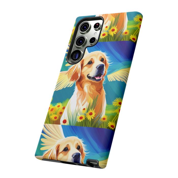 Tough Cases Golden Retriever with Wings Phone case