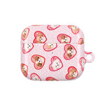 Puppy Hearts AirPod Case, Pink Valentine Pet Pattern