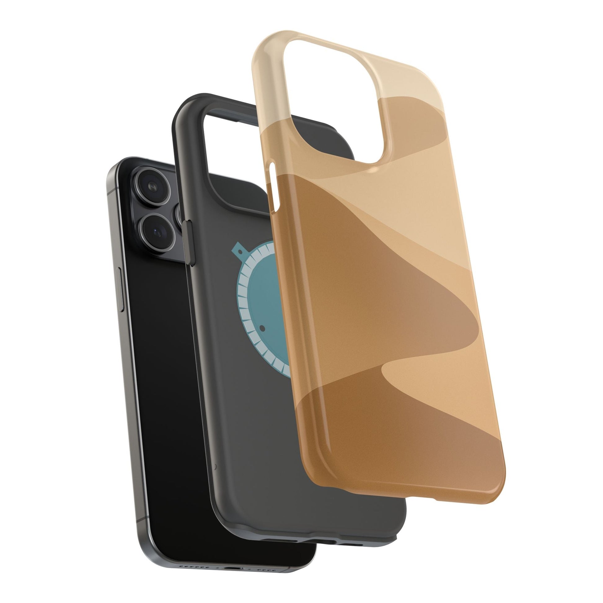 Neutral Desert Wave Design iPhone Case | MagSafe  Shamo's