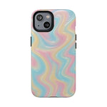 Rainbow Marble Swirl iPhone Case with MagSafe - Shamo's