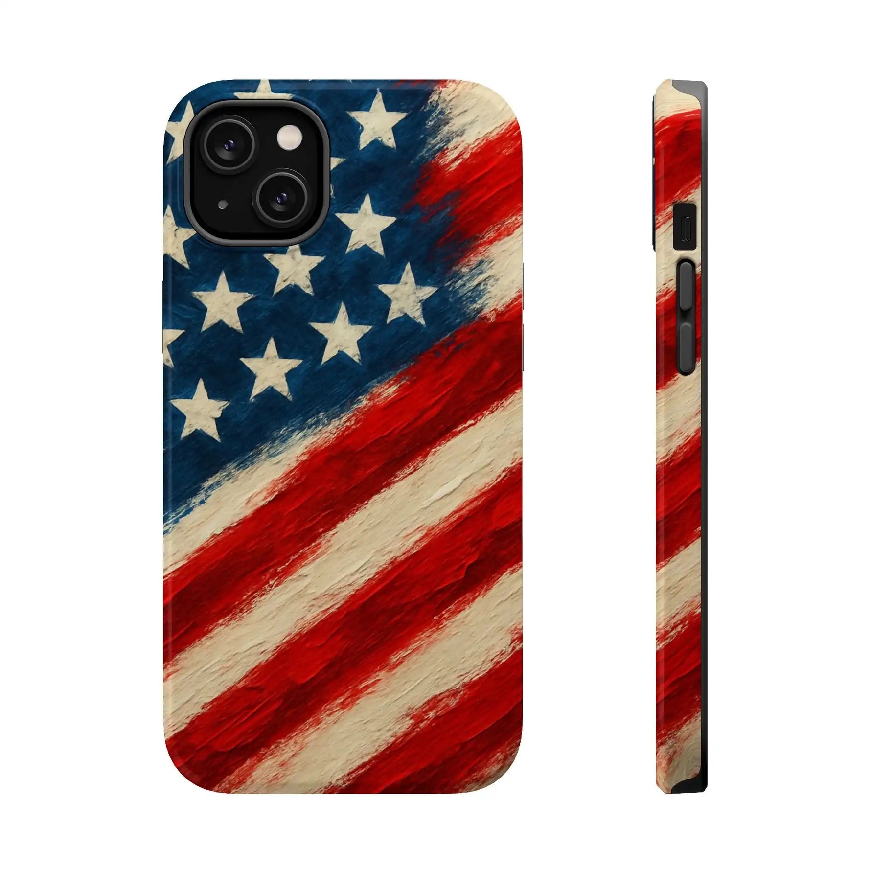 American Flag Tough Phone Case: Show Your Patriotism in Style  Shamo's iPhone 14 Plus / Glossy