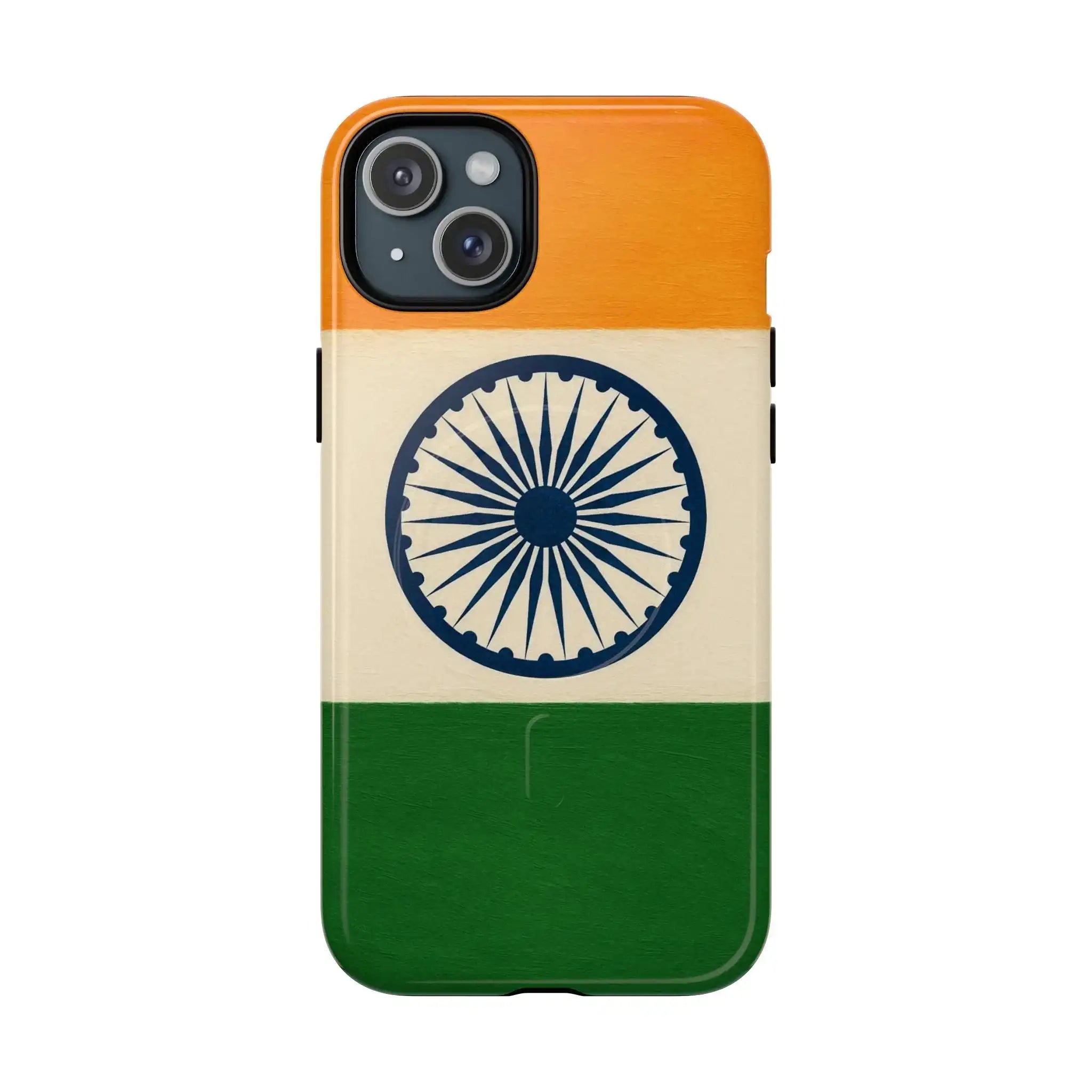 India Flag iPhone Case | MagSafe  Shamo's iPhone 15 Plus / Glossy