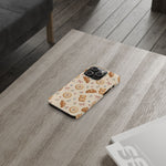 Slanke iPhone-hoes — knus bak- en teddybeerpatroon (recept, hert, knopen)