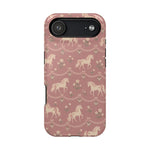 Rose Ponies MagSafe Phone Case, glossy iPhone 17 Air, rear view