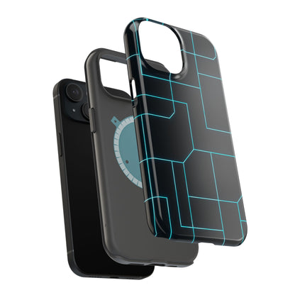 Neon Grid Magnetic Impact-Resistant iPhone Case | MagSafe compatible  Shamo's