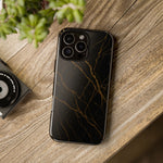 Black Marble Tough iPhone Case  Shamo's