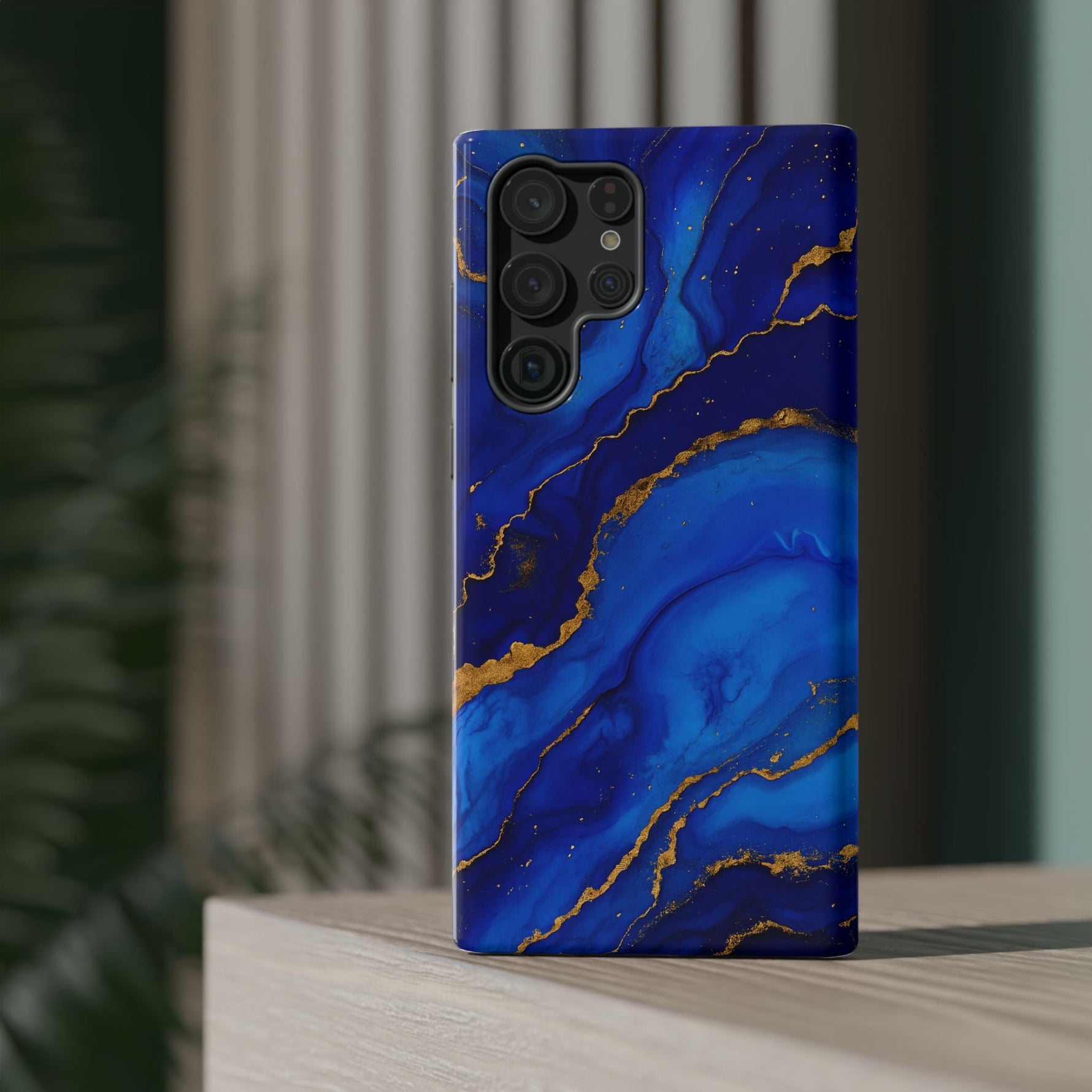 Blue Gold Marble Phone Case  Shamo's