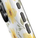 Yellow Flowers Summer Floral Magnetic Impact-Resistant iPhone Case with MagSafe Compatibility - iPhone 17 / Glossy - Shamo's