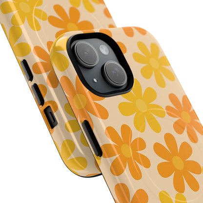Retro Daisies Pattern iPhone Case | MagSafe