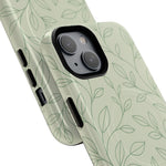 Sage Botanical Leaves Floral iPhone Case | MagSafe - Shamo's