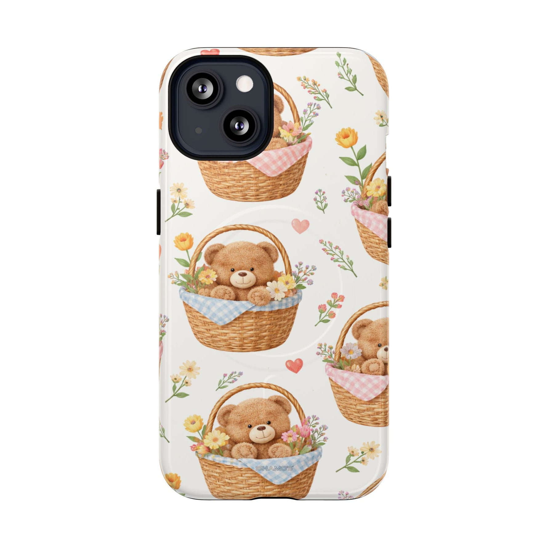 Teddy Berry Basket iPhone Case with MagSafe