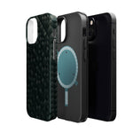 Dark Carbon Fiber Texture Magnetic Impact-Resistant iPhone Case | MagSafe compatible  Shamo's