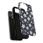Navy Blossom Floral iPhone Case | MagSafe  Shamo's