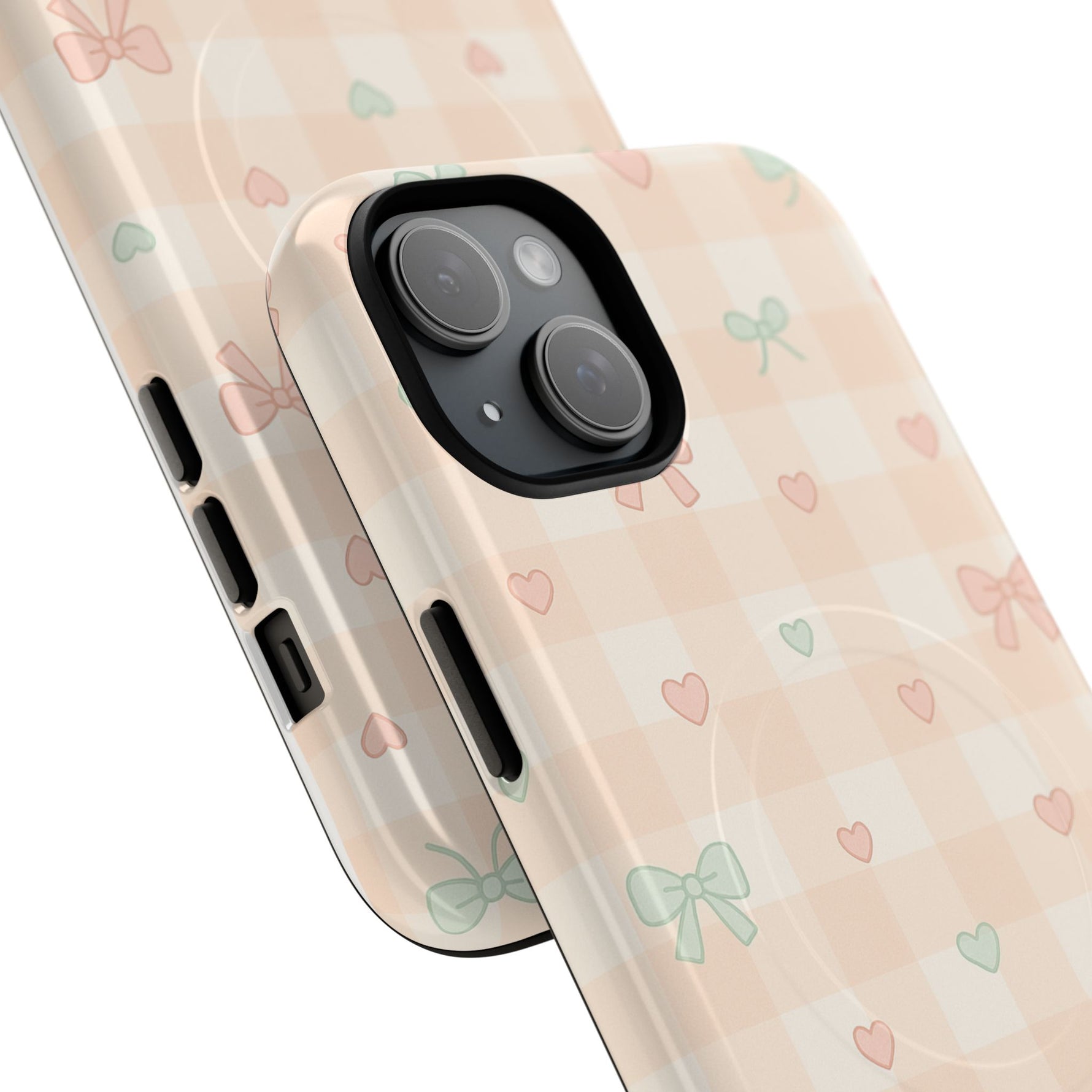 Sweet Pastel Checkered Bows Case for iPhone | MagSafe - Shamo's