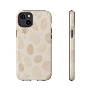 Neutral Pebble Pattern Tough iPhone Case  Shamo's iPhone 14 Plus / Glossy