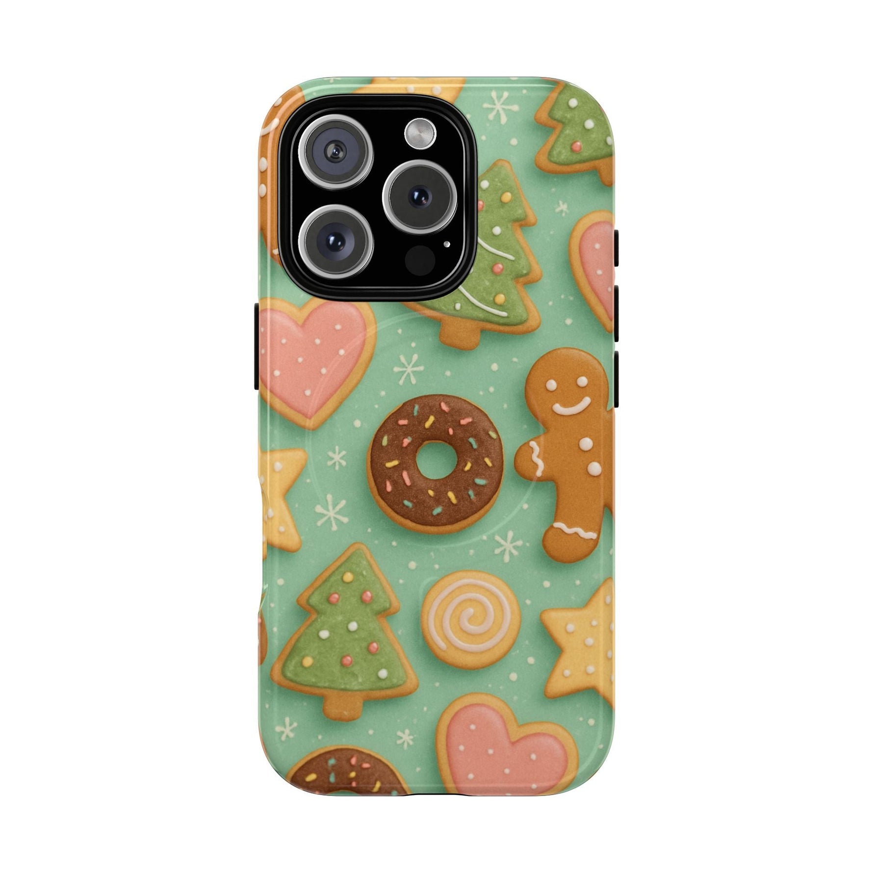 Holiday Cookie Pattern iPhone Case — MagSafe compatible  Shamo's iPhone 16 Pro / Glossy