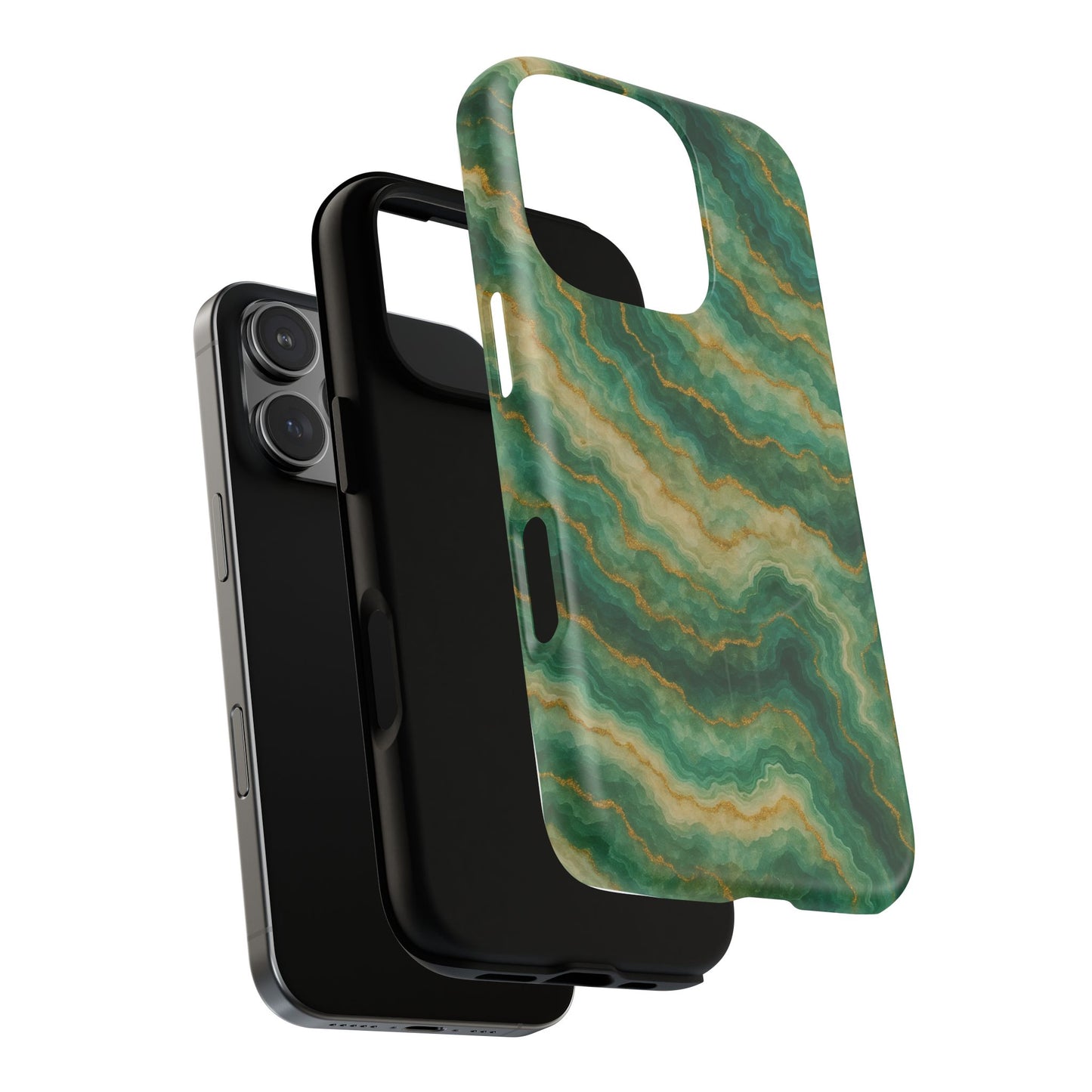 Green Marble iPhone Case with MagSafe