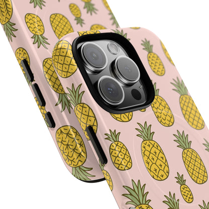 Pineapple Pattern Fruit Case for iPhone | MagSafe Compatible