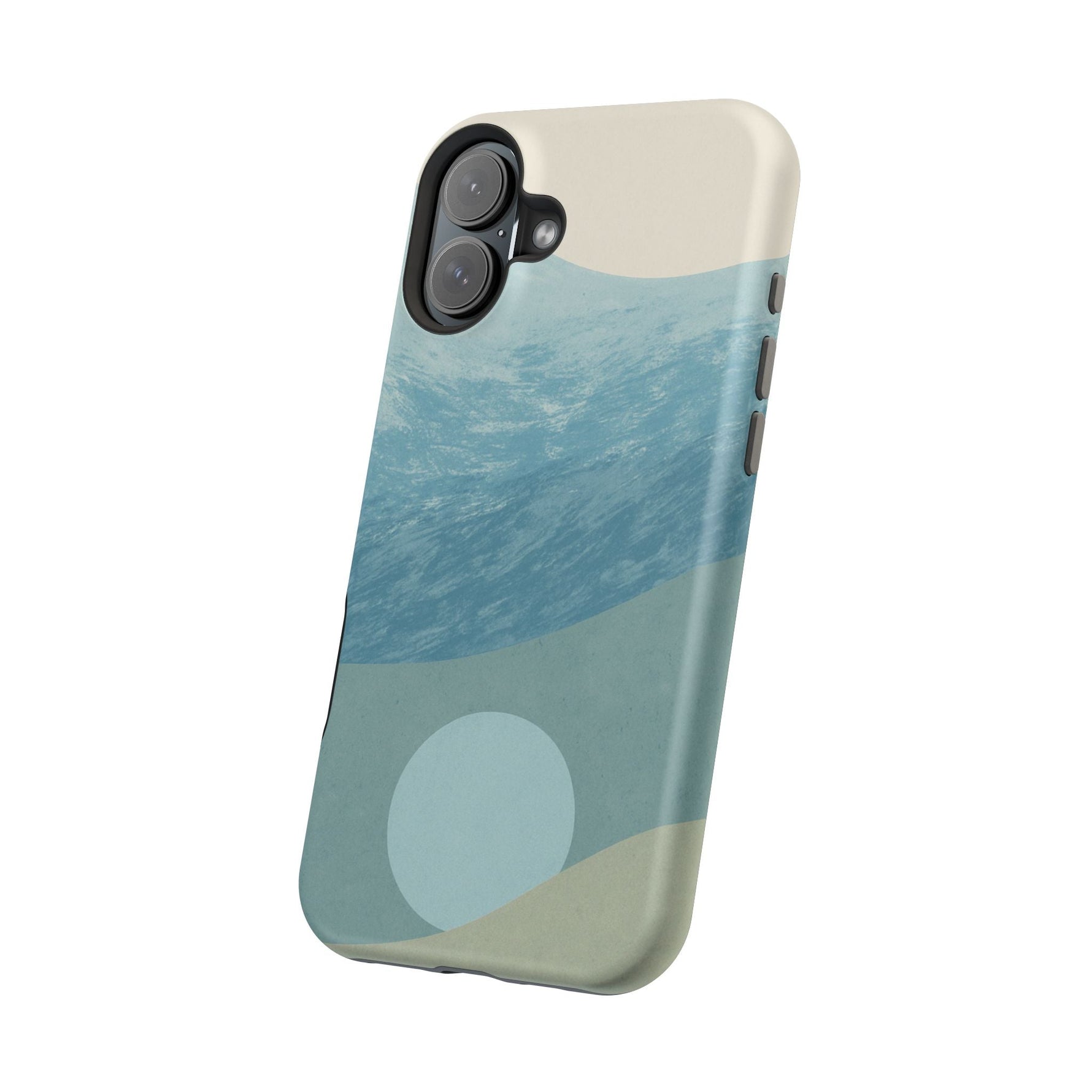 “Calm Over Chaos” Abstract Ocean Wave iPhone Case | MagSafe Compatible  Shamo's