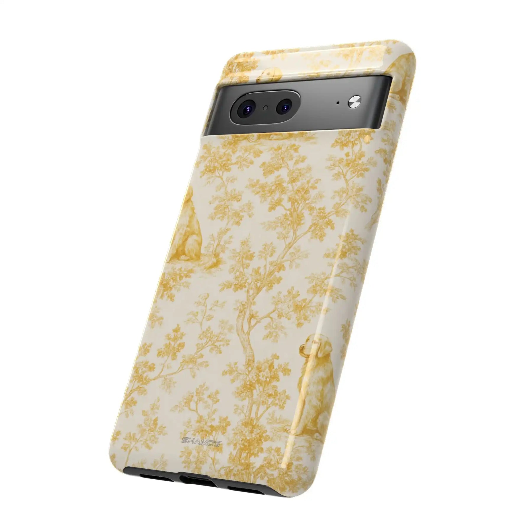 Golden Retriever Pattern Phone Case — Impact Resistant Tough Cases