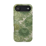 Green Succulent Floral Magnetic Impact-Resistant iPhone Case, MagSafe Compatible - iPhone 17 Air / Glossy - Shamo's