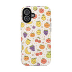 Cute Kawaii Fun Fruit Pattern Magnetic Impact-Resistant iPhone Case with MagSafe Compatibility
