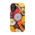Tropical Fruit Magnetic Impact-Resistant Phone Case with MagSafe