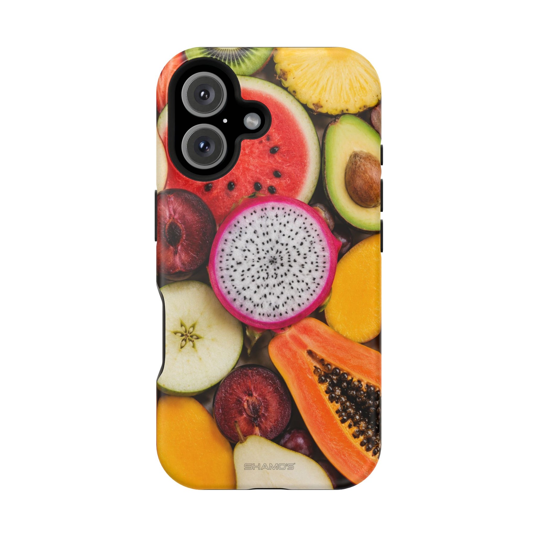Tropical Fruit Magnetic Impact-Resistant Phone Case with MagSafe