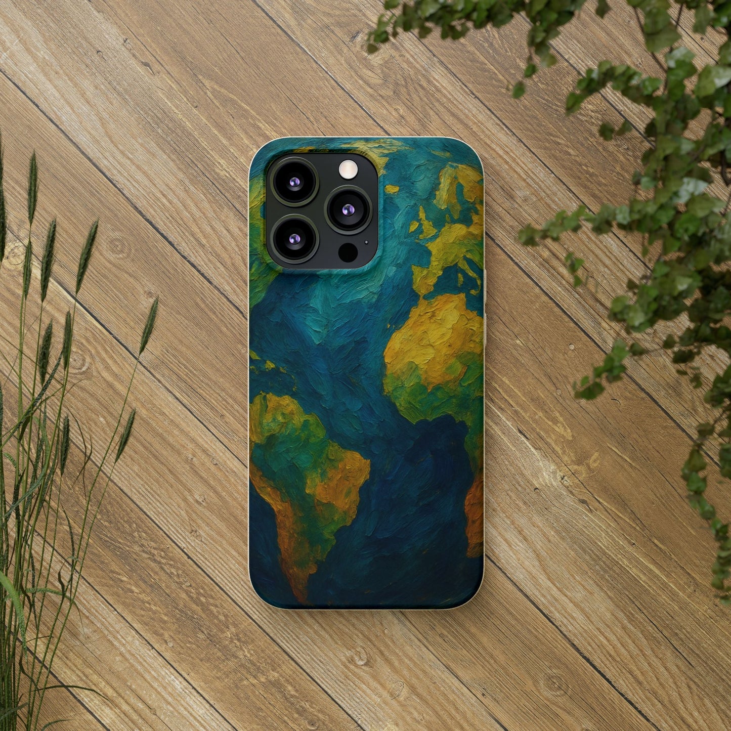 Biodegradable Phone Case — Earth Illustration Eco-Friendly Case  Shamo's