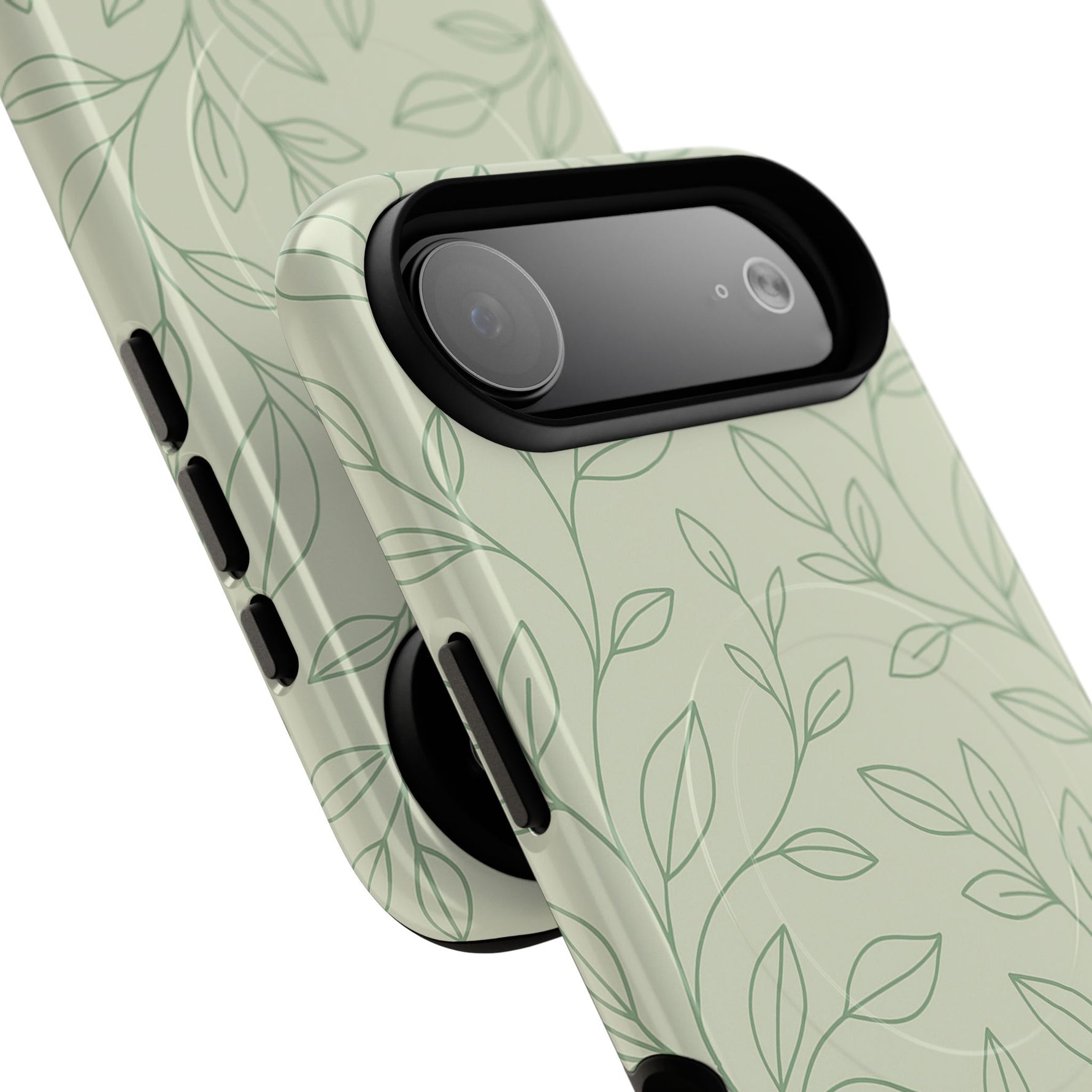 Sage Botanical Leaves Floral iPhone Case | MagSafe - Shamo's