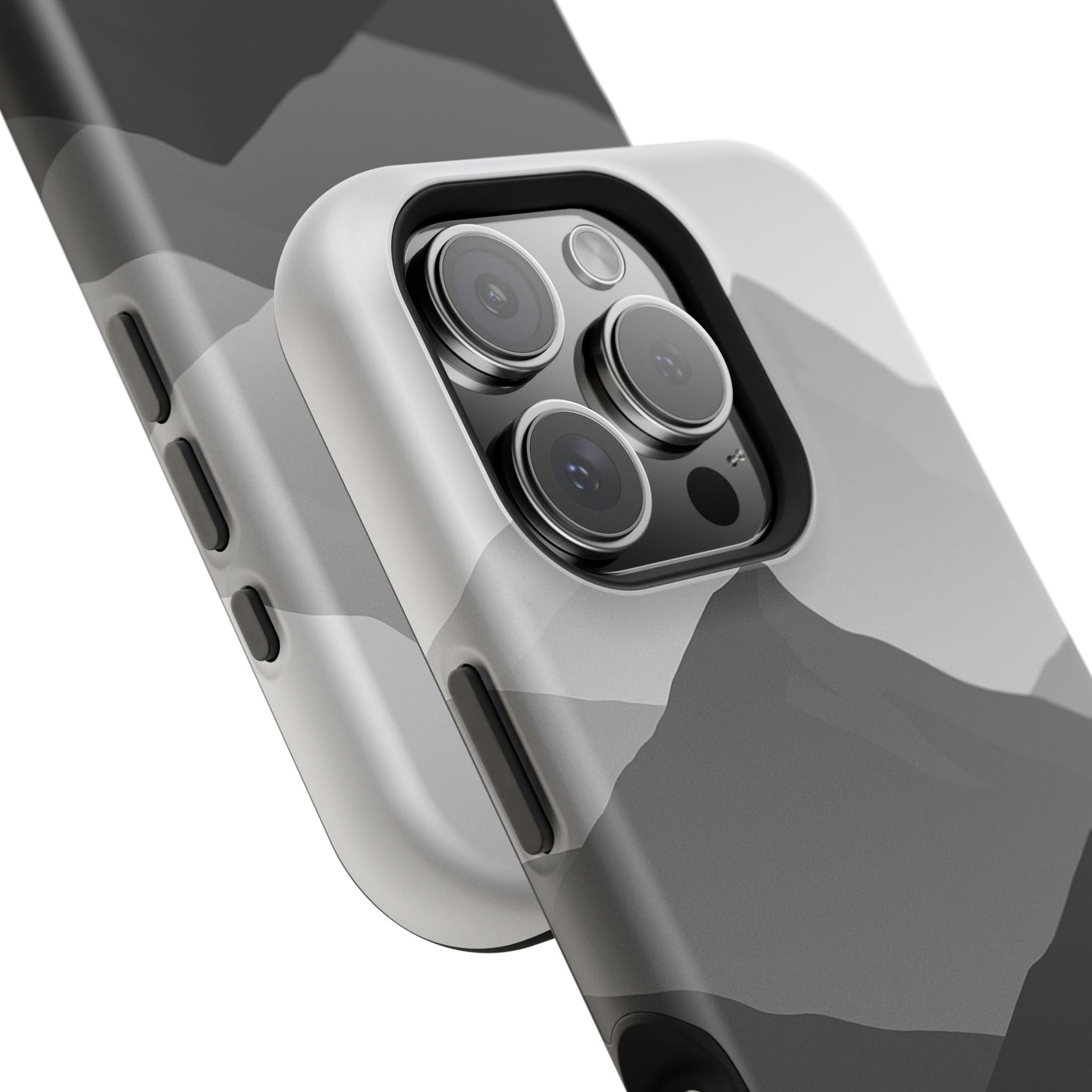 Monochrome Mountain Design iPhone Case | MagSafe  Shamo's