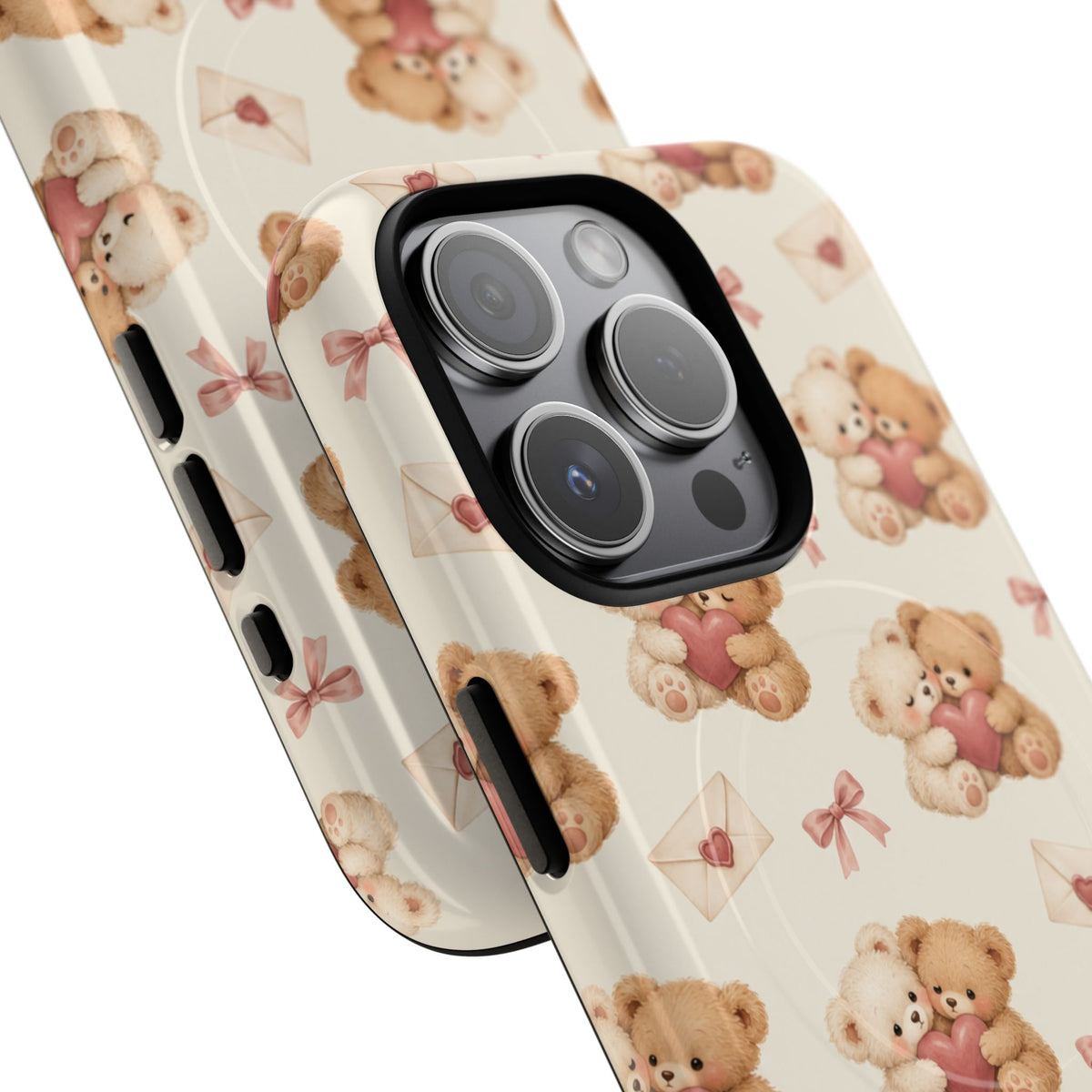 Telefoonhoesje met MagSafe met teddybeer verliefd