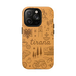 Tirana Illustrated Hand-Drawn iPhone Case — Albanian Landmarks & Icons | MagSafe compatible  Shamo's iPhone 14 Pro / Matte