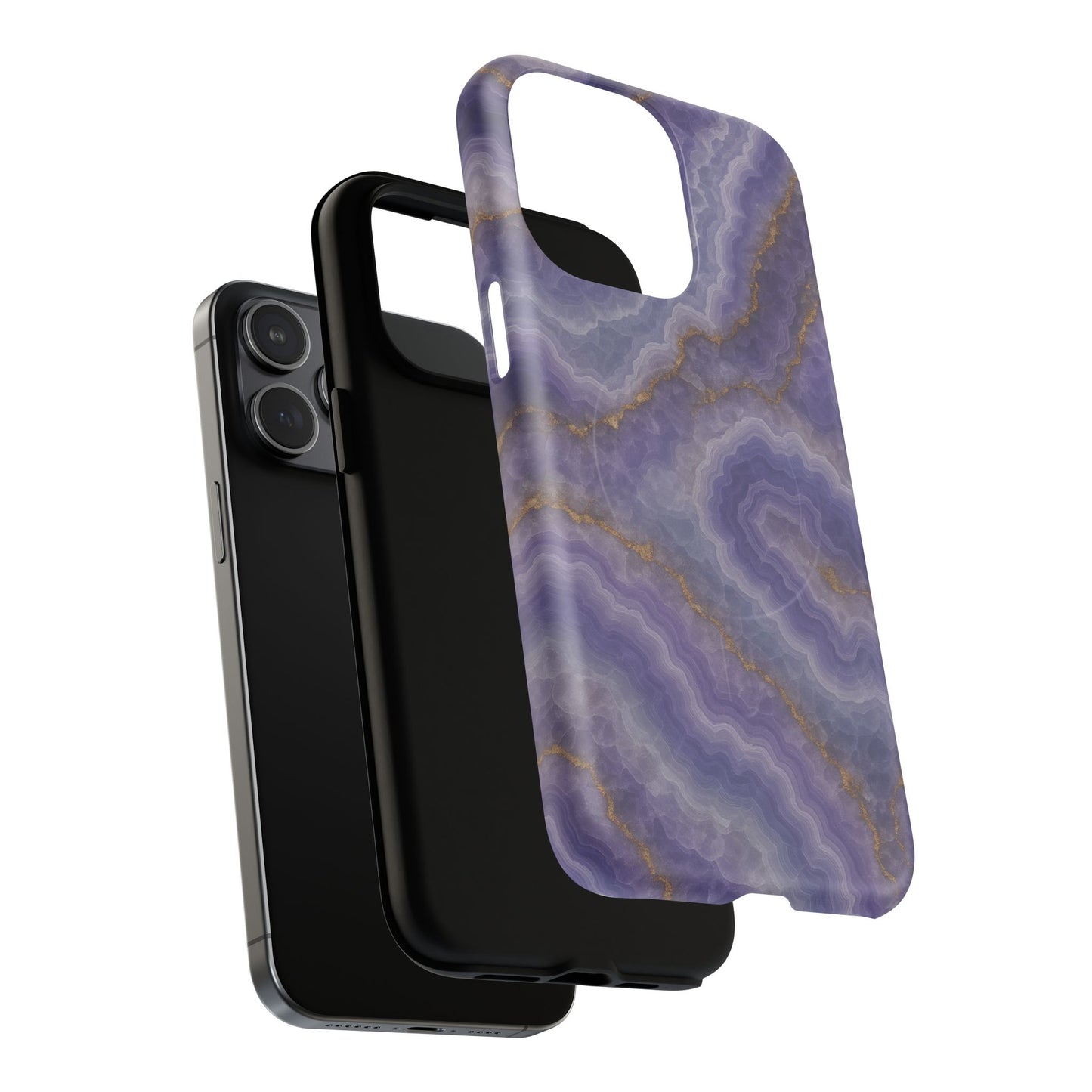 Purple Agate Marble iPhone Case with MagSafe - Shamo's