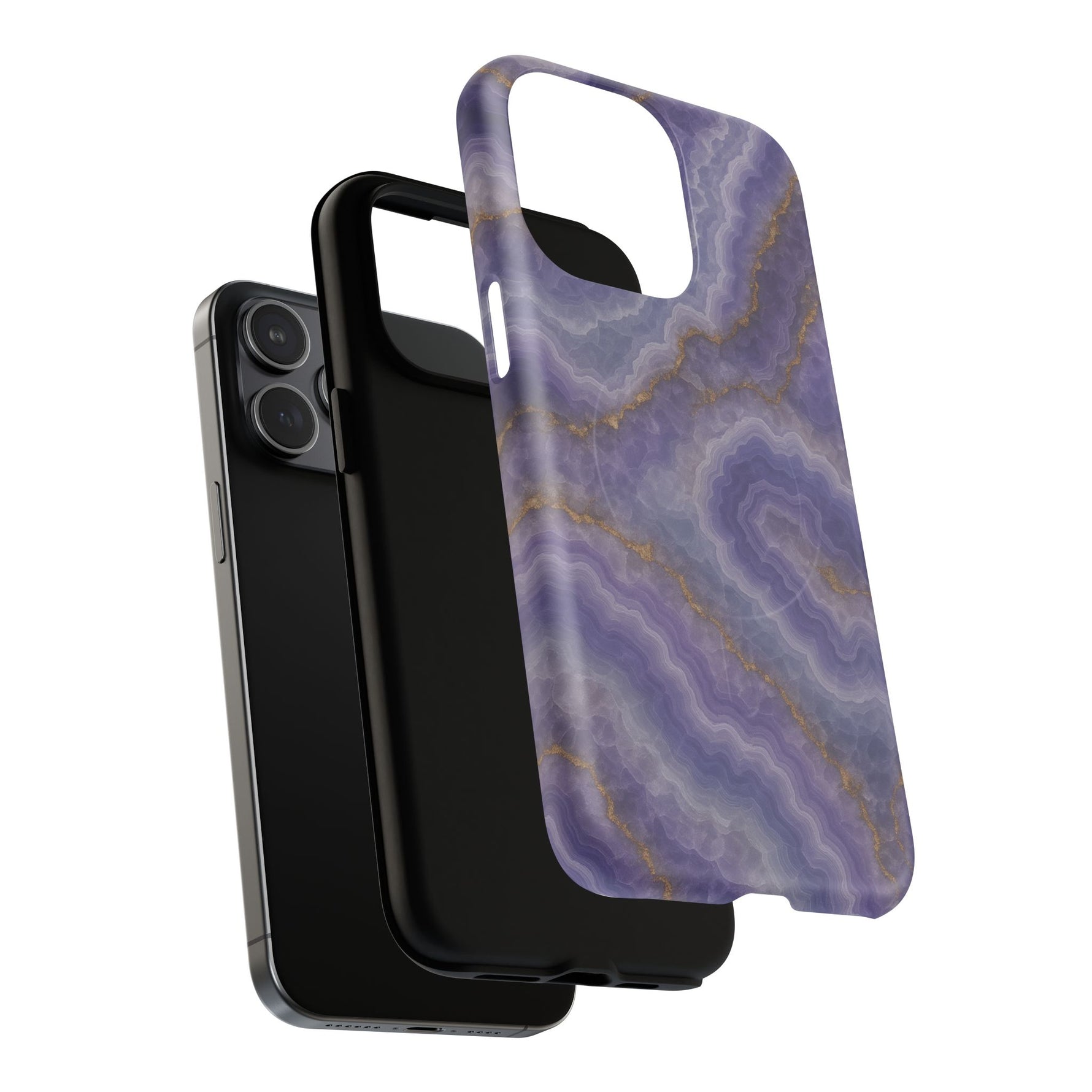 Purple Agate Marble iPhone Case with MagSafe - Shamo's