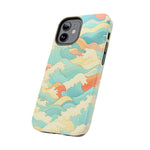 Ocean Wave Tough Phone Case — Pastel Retro Surf Pattern  Shamo's